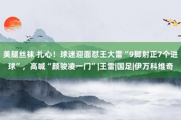 美腿丝袜 扎心!球迷迎面怼王大雷“9脚射正7个进球”,高喊“颜骏凌一门”|王雷|国足|伊万科维奇