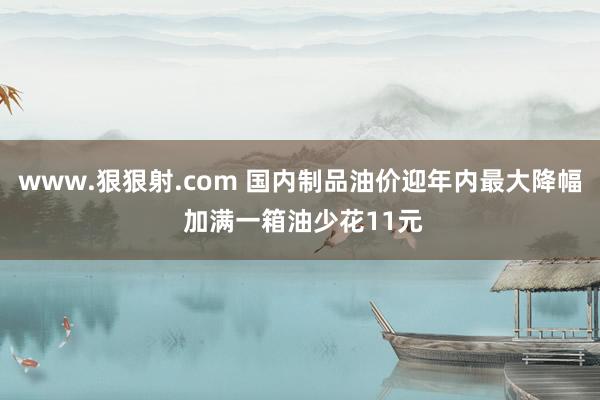 www.狠狠射.com 国内制品油价迎年内最大降幅 加满一箱油少花11元